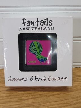 Fantails New Zealand Souvenir Coasters - NIB